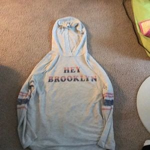Hey Brooklyn long sleeve sweatshirt with hood